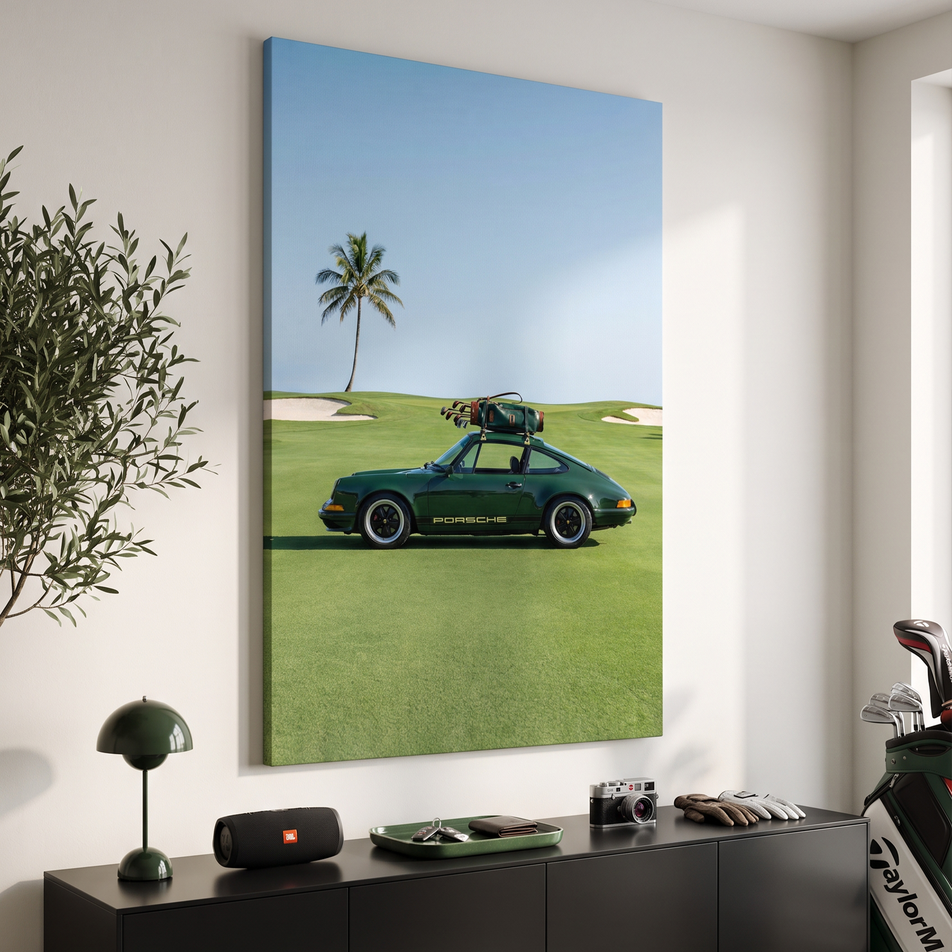 United States of Golf canvas on a wall