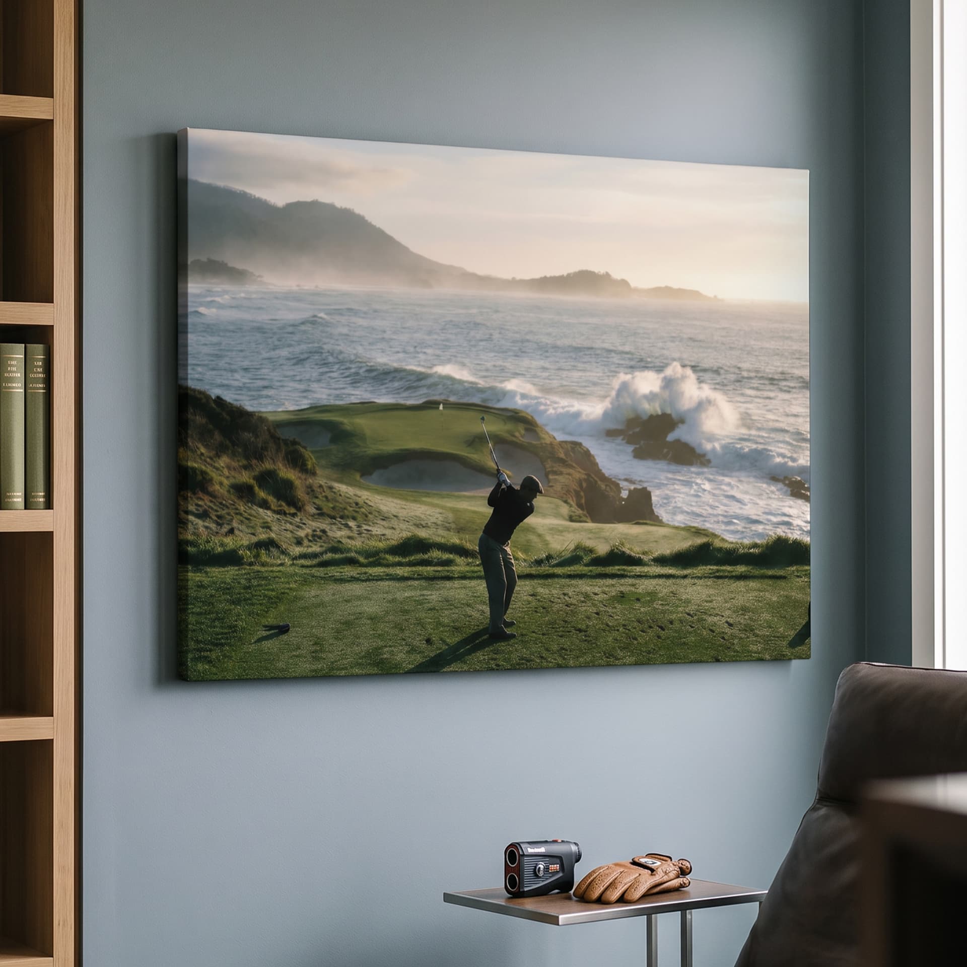 IKONICK golf canvas on a wall